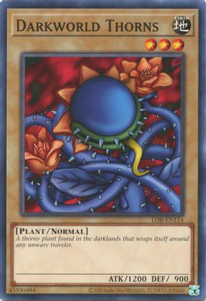 Darkworld Thorns (LOB-EN114) - Legend of Blue Eyes White Dragon (25th Anniversary Edition) Unlimited Legend of Blue Eyes White Dragon (25th Anniversary Edition) Yugioh Single  Squirtle Squad Card Shop.