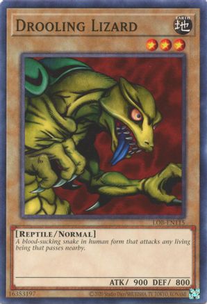 Drooling Lizard (LOB-EN115) - Legend of Blue Eyes White Dragon (25th Anniversary Edition) Unlimited Legend of Blue Eyes White Dragon (25th Anniversary Edition) Yugioh Single  Squirtle Squad Card Shop.