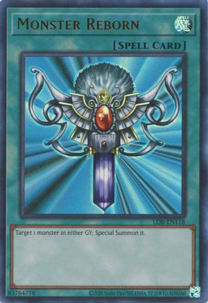 Monster Reborn (LOB-EN118) - Legend of Blue Eyes White Dragon (25th Anniversary Edition) Unlimited Legend of Blue Eyes White Dragon (25th Anniversary Edition) Yugioh Single  Squirtle Squad Card Shop.