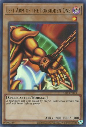 Left Arm of the Forbidden One (LOB-EN123) - Legend of Blue Eyes White Dragon (25th Anniversary Edition) Unlimited Legend of Blue Eyes White Dragon (25th Anniversary Edition) Yugioh Single  Squirtle Squad Card Shop.