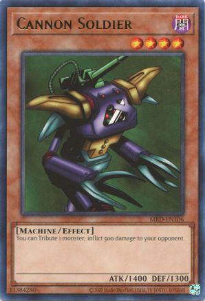 Cannon Soldier (MRD-EN106) - Metal Raiders (25th Anniversary Edition) Unlimited Metal Raiders (25th Anniversary Edition) Yugioh Single  Squirtle Squad Card Shop.