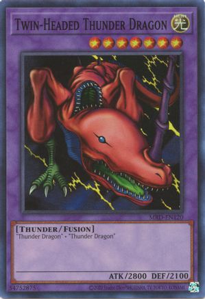 Twin-Headed Thunder Dragon (MRD-EN120) - Metal Raiders (25th Anniversary Edition) Unlimited Metal Raiders (25th Anniversary Edition) Yugioh Single  Squirtle Squad Card Shop.