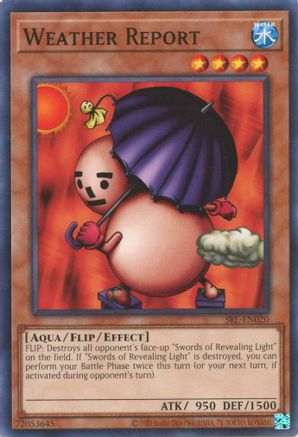 Weather Report (SRL-EN020) - Spell Ruler (25th Anniversary Edition) Unlimited Spell Ruler (25th Anniversary Edition) Yugioh Single  Squirtle Squad Card Shop.