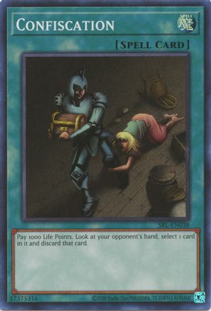 Confiscation (SRL-EN038) - Spell Ruler (25th Anniversary Edition) Unlimited Spell Ruler (25th Anniversary Edition) Yugioh Single  Squirtle Squad Card Shop.