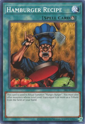 Hamburger Recipe (SRL-EN063) - Spell Ruler (25th Anniversary Edition) Unlimited Spell Ruler (25th Anniversary Edition) Yugioh Single  Squirtle Squad Card Shop.