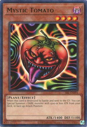 Mystic Tomato (SRL-EN094) - Spell Ruler (25th Anniversary Edition) Unlimited Spell Ruler (25th Anniversary Edition) Yugioh Single  Squirtle Squad Card Shop.