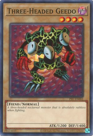 Three-Headed Geedo (PSV-EN002) - Pharaoh's Servant (25th Anniversary Edition) Unlimited Pharaoh's Servant (25th Anniversary Edition) Yugioh Single  Squirtle Squad Card Shop.