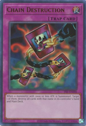 Chain Destruction (PSV-EN006) - Pharaoh's Servant (25th Anniversary Edition) Unlimited Pharaoh's Servant (25th Anniversary Edition) Yugioh Single  Squirtle Squad Card Shop.