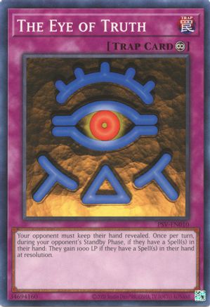 The Eye of Truth (PSV-EN010) - Pharaoh's Servant (25th Anniversary Edition) Unlimited Pharaoh's Servant (25th Anniversary Edition) Yugioh Single  Squirtle Squad Card Shop.