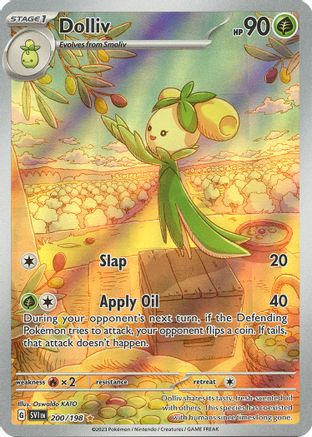 Dolliv 200/198  - Holofoil SV01 Scarlet & Violet Base Set - Illustration Rare SV01: Scarlet & Violet Base Set Pokemon Single  Squirtle Squad Card Shop.