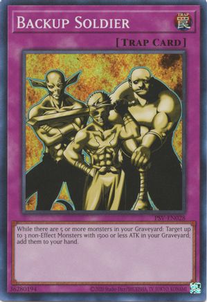 Backup Soldier (PSV-EN028) - Pharaoh's Servant (25th Anniversary Edition) Unlimited Pharaoh's Servant (25th Anniversary Edition) Yugioh Single  Squirtle Squad Card Shop.