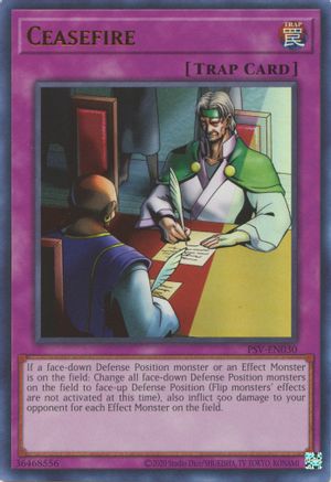 Ceasefire (PSV-EN030) - Pharaoh's Servant (25th Anniversary Edition) Unlimited Pharaoh's Servant (25th Anniversary Edition) Yugioh Single  Squirtle Squad Card Shop.