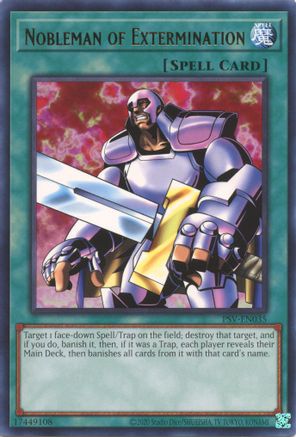Nobleman of Extermination (PSV-EN035) - Pharaoh's Servant (25th Anniversary Edition) Unlimited Pharaoh's Servant (25th Anniversary Edition) Yugioh Single  Squirtle Squad Card Shop.