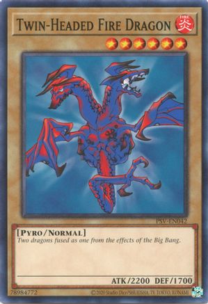 Twin-Headed Fire Dragon (PSV-EN042) - Pharaoh's Servant (25th Anniversary Edition) Unlimited Pharaoh's Servant (25th Anniversary Edition) Yugioh Single  Squirtle Squad Card Shop.