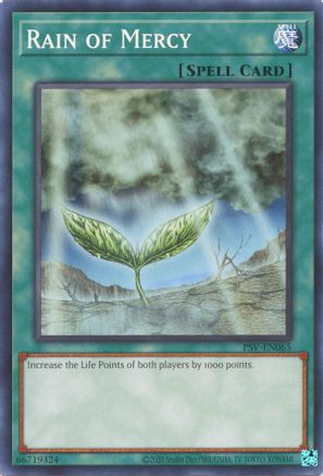 Rain of Mercy (PSV-EN065) - Pharaoh's Servant (25th Anniversary Edition) Unlimited Pharaoh's Servant (25th Anniversary Edition) Yugioh Single  Squirtle Squad Card Shop.