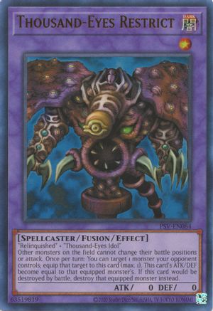 Thousand-Eyes Restrict (PSV-EN084) - Pharaoh's Servant (25th Anniversary Edition) Unlimited Pharaoh's Servant (25th Anniversary Edition) Yugioh Single  Squirtle Squad Card Shop.