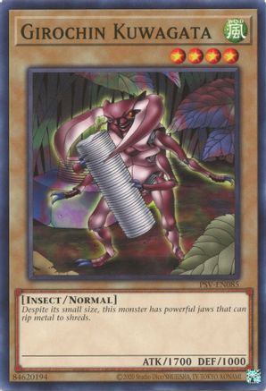 Girochin Kuwagata (PSV-EN085) - Pharaoh's Servant (25th Anniversary Edition) Unlimited Pharaoh's Servant (25th Anniversary Edition) Yugioh Single  Squirtle Squad Card Shop.