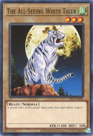 The All-Seeing White Tiger (PSV-EN093) - Pharaoh's Servant (25th Anniversary Edition) Unlimited Pharaoh's Servant (25th Anniversary Edition) Yugioh Single  Squirtle Squad Card Shop.