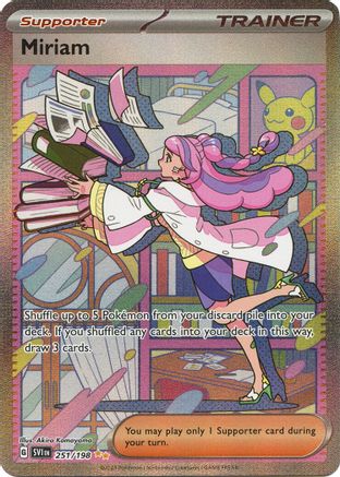 Miriam 251/198  - Holofoil SV01 Scarlet & Violet Base Set - Special Illustration Rare SV01: Scarlet & Violet Base Set Pokemon Single  Squirtle Squad Card Shop.