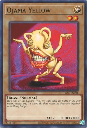 Ojama Yellow (IOC-EN001) - Invasion of Chaos (25th Anniversary Edition) Unlimited Invasion of Chaos (25th Anniversary Edition) Yugioh Single  Squirtle Squad Card Shop.