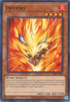 Inferno (IOC-EN019) - Invasion of Chaos (25th Anniversary Edition) Unlimited Invasion of Chaos (25th Anniversary Edition) Yugioh Single  Squirtle Squad Card Shop.