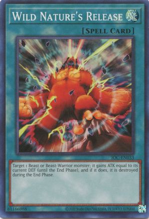 Wild Nature's Release (IOC-EN033) - Invasion of Chaos (25th Anniversary Edition) Unlimited Invasion of Chaos (25th Anniversary Edition) Yugioh Single  Squirtle Squad Card Shop.