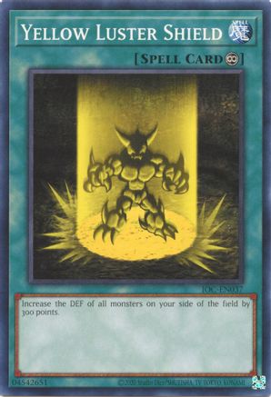Yellow Luster Shield (IOC-EN037) - Invasion of Chaos (25th Anniversary Edition) Unlimited Invasion of Chaos (25th Anniversary Edition) Yugioh Single  Squirtle Squad Card Shop.