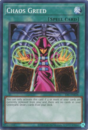 Chaos Greed (IOC-EN038) - Invasion of Chaos (25th Anniversary Edition) Unlimited Invasion of Chaos (25th Anniversary Edition) Yugioh Single  Squirtle Squad Card Shop.