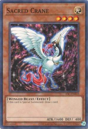Sacred Crane (IOC-EN069) - Invasion of Chaos (25th Anniversary Edition) Unlimited Invasion of Chaos (25th Anniversary Edition) Yugioh Single  Squirtle Squad Card Shop.