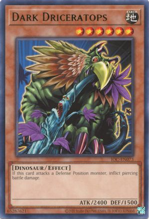 Dark Driceratops (IOC-EN073) - Invasion of Chaos (25th Anniversary Edition) Unlimited Invasion of Chaos (25th Anniversary Edition) Yugioh Single  Squirtle Squad Card Shop.