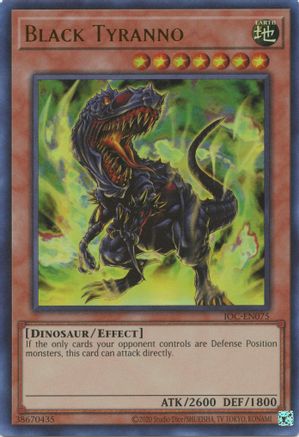 Black Tyranno (IOC-EN075) - Invasion of Chaos (25th Anniversary Edition) Unlimited Invasion of Chaos (25th Anniversary Edition) Yugioh Single  Squirtle Squad Card Shop.