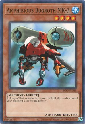 Amphibious Bugroth Mk-3 (IOC-EN081) - Invasion of Chaos (25th Anniversary Edition) Unlimited Invasion of Chaos (25th Anniversary Edition) Yugioh Single  Squirtle Squad Card Shop.