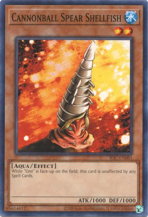 Cannonball Spear Shellfish (IOC-EN085) - Invasion of Chaos (25th Anniversary Edition) Unlimited Invasion of Chaos (25th Anniversary Edition) Yugioh Single  Squirtle Squad Card Shop.