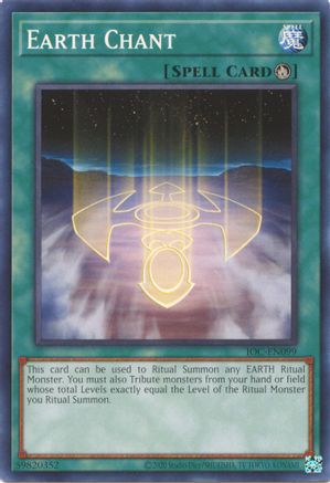 Earth Chant (IOC-EN099) - Invasion of Chaos (25th Anniversary Edition) Unlimited Invasion of Chaos (25th Anniversary Edition) Yugioh Single  Squirtle Squad Card Shop.