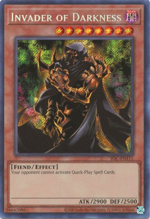 Invader of Darkness (IOC-EN111) - Invasion of Chaos (25th Anniversary Edition) Unlimited Invasion of Chaos (25th Anniversary Edition) Yugioh Single  Squirtle Squad Card Shop.