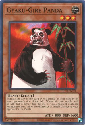 Gyaku-Gire Panda (DCR-EN021) - Dark Crisis (25th Anniversary Edition) Unlimited Dark Crisis (25th Anniversary Edition) Yugioh Single  Squirtle Squad Card Shop.