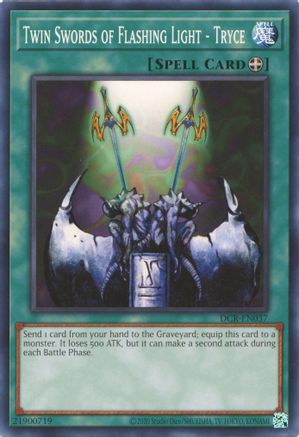 Twin Swords of Flashing Light - Tryce (DCR-EN037) - Dark Crisis (25th Anniversary Edition) Unlimited Dark Crisis (25th Anniversary Edition) Yugioh Single  Squirtle Squad Card Shop.