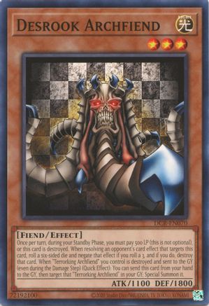 Desrook Archfiend (DCR-EN070) - Dark Crisis (25th Anniversary Edition) Unlimited Dark Crisis (25th Anniversary Edition) Yugioh Single  Squirtle Squad Card Shop.