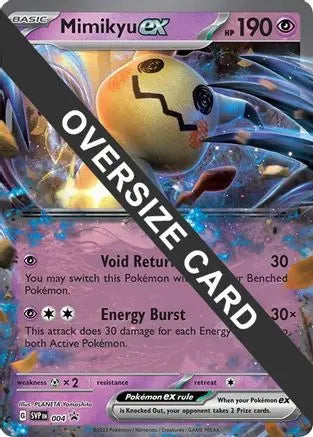 Mimikyu ex 004  - Holofoil Jumbo Cards - Promo Jumbo Cards Pokemon Single  Squirtle Squad Card Shop.