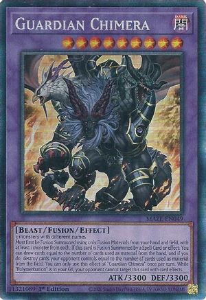 Guardian Chimera (CR) (MAZE-EN049) - Maze of Memories 1st Edition Maze of Memories Yugioh Single  Squirtle Squad Card Shop.