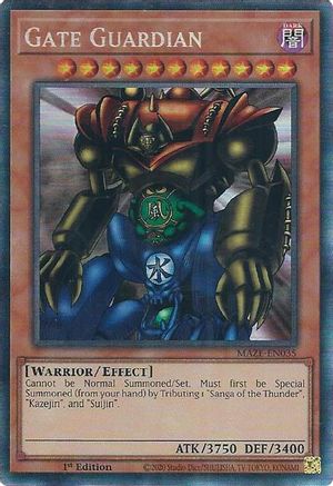 Gate Guardian (CR) (MAZE-EN035) - Maze of Memories 1st Edition Maze of Memories Yugioh Single  Squirtle Squad Card Shop.
