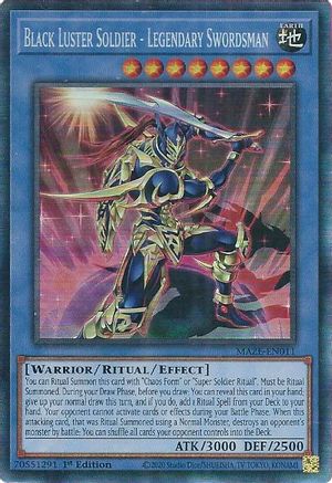 Black Luster Soldier - Legendary Swordsman (CR) (MAZE-EN011) - Maze of Memories 1st Edition Maze of Memories Yugioh Single  Squirtle Squad Card Shop.