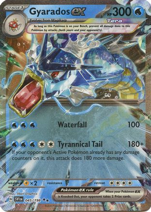 Gyarados ex 045/198 – Scarlet & Violet Base Set – Holofoil Double Rare