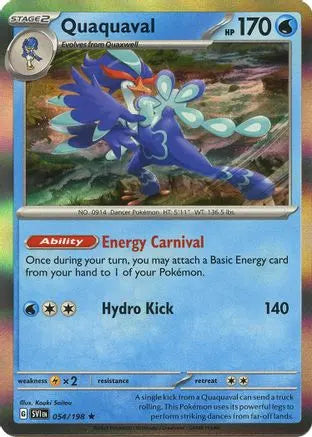 Quaquaval 054  - Holofoil SV01 Scarlet & Violet Base Set - Rare