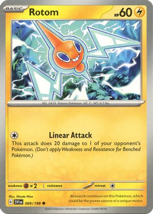 Rotom 069/198  SV01 Scarlet & Violet Base Set - Common SV01: Scarlet & Violet Base Set Pokemon Single  Squirtle Squad Card Shop.