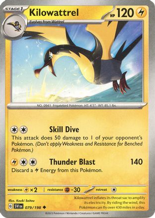 Kilowattrel 079  SV01 Scarlet & Violet Base Set - Uncommon SV01: Scarlet & Violet Base Set Pokemon Single  Squirtle Squad Card Shop.