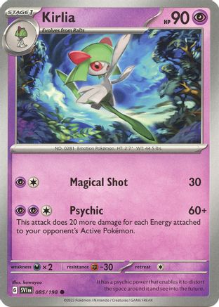 Kirlia 085/198  - Reverse Holofoil SV01 Scarlet & Violet Base Set - Common SV01: Scarlet & Violet Base Set Pokemon Single  Squirtle Squad Card Shop.