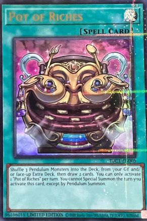 Pot of Riches (TBC1-EN005) - The Pot Collection Limited The Pot Collection Yugioh Single  Squirtle Squad Card Shop.