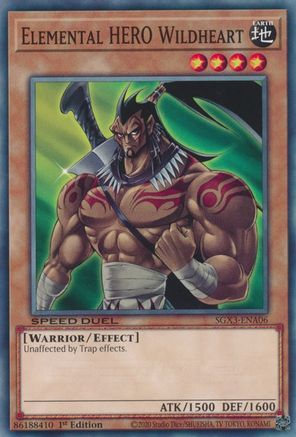 Elemental HERO Wildheart (SGX3-ENA06) - Speed Duel GX: Duelists of Shadows 1st Edition Speed Duel GX: Duelists of Shadows Yugioh Single  Squirtle Squad Card Shop.