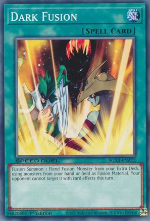 Dark Fusion (SGX3-ENA13) - Speed Duel GX: Duelists of Shadows 1st Edition Speed Duel GX: Duelists of Shadows Yugioh Single  Squirtle Squad Card Shop.